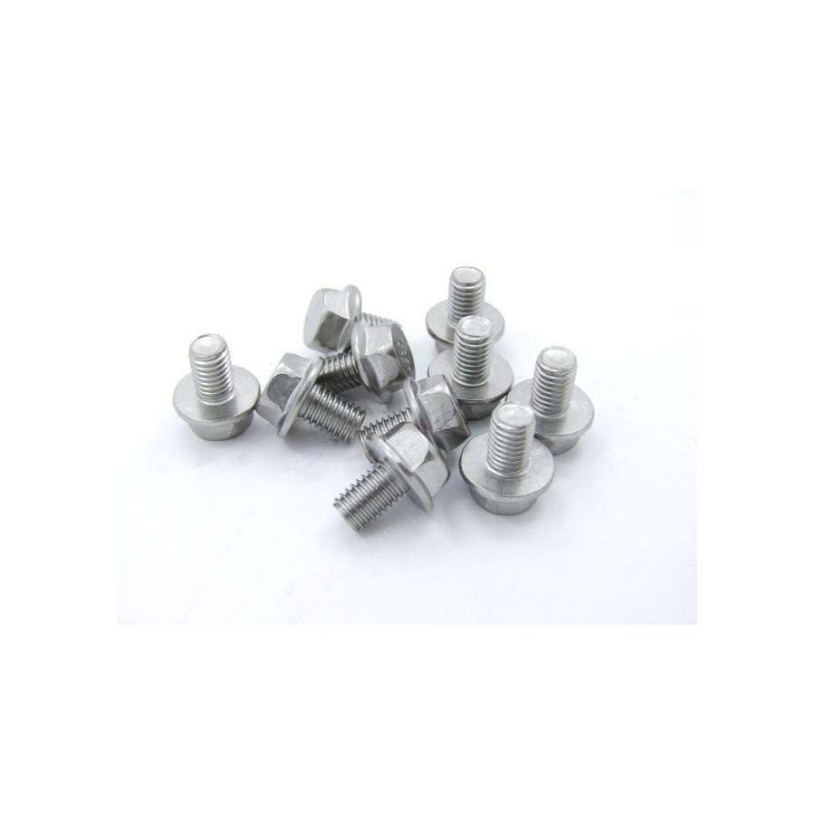 Vis - Hexagonale à collerette - inox - M8 x12mm - (x10) 03134-08-12...