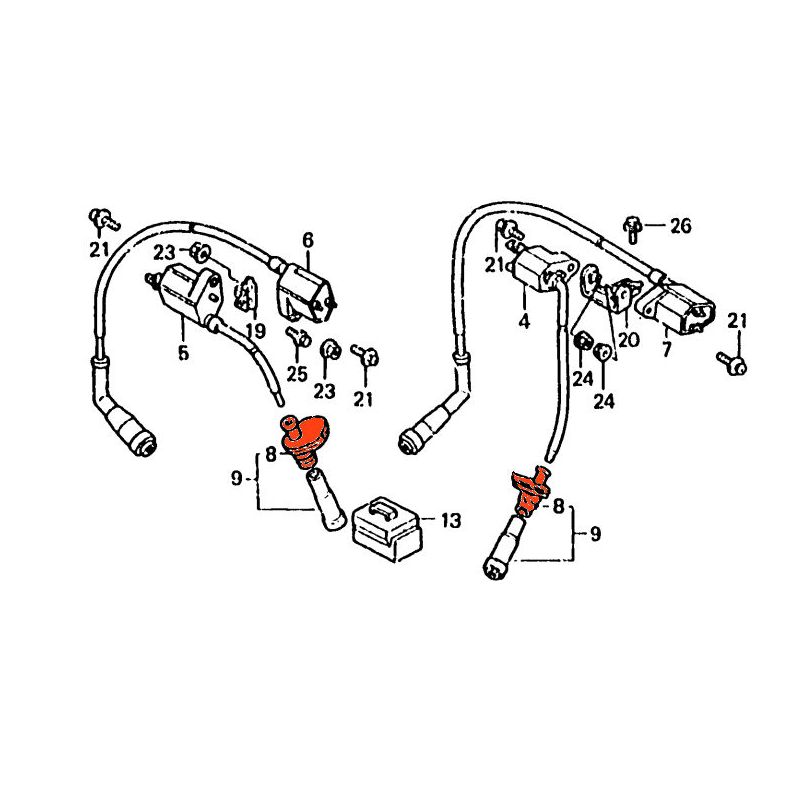 Service Moto Pieces|Allumage - Protection etancheite - (x1)|1989 - XL 600 Vk|15,20 €