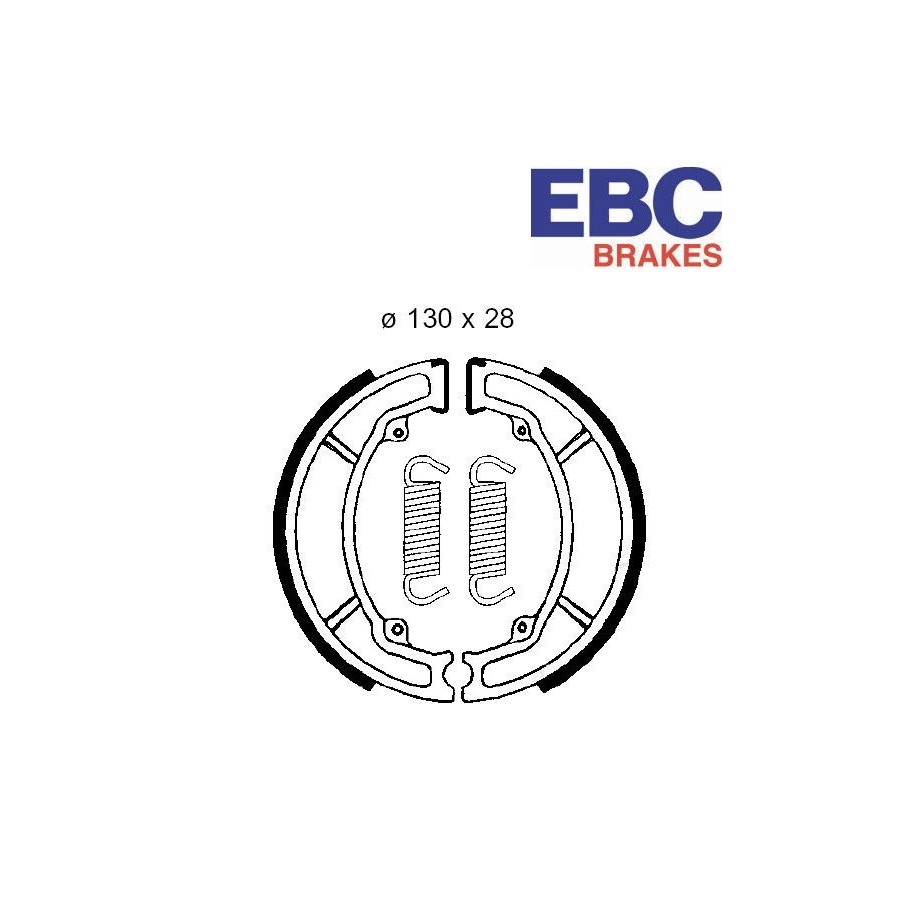 Frein - Machoire - 130x28 - EBC - DT125 ... Rd125 - XT125 XT250 XT3...