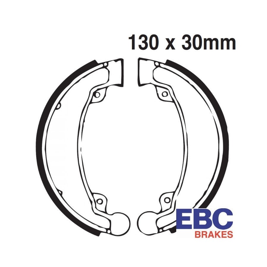 Frein - Machoire + ressort - EBC - (130x30) - H310 - CB125-185/CM18...