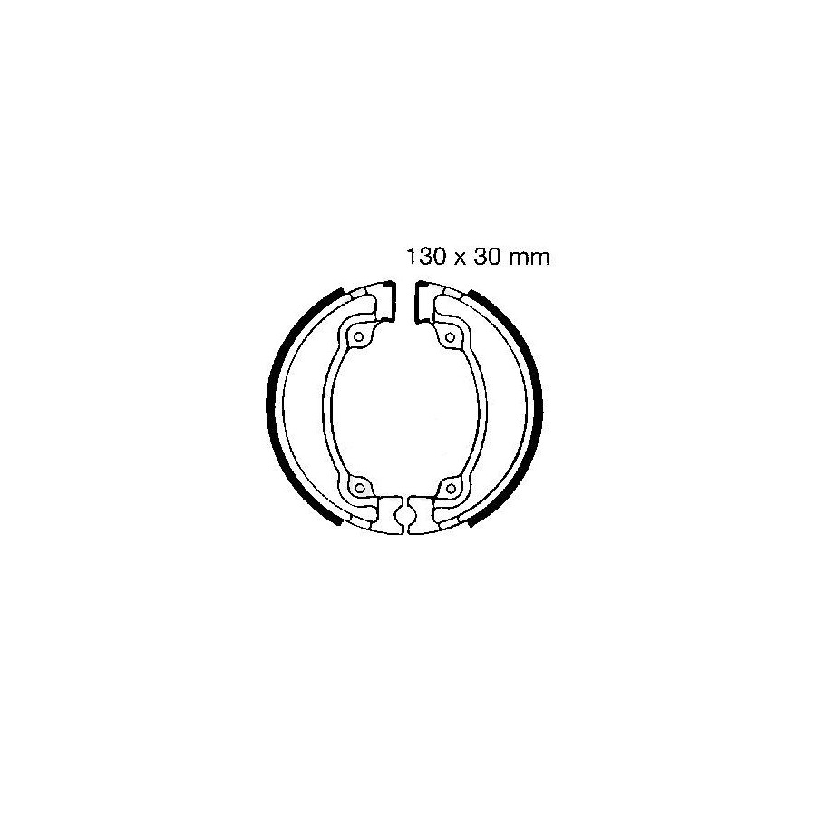 Frein - Machoire - EBC - 130x30mm - H-318 - 43120-429-000 02003-EBC...