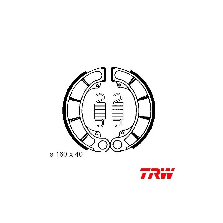 Frein - Machoire - 160x40 - TRW - MCS-806 02003-TRW-806