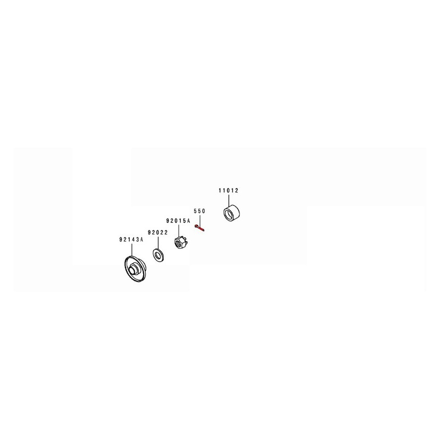 Roue - Goupille d'ecrou d'axe de roue AR - 4.0x35 00060-550-4035