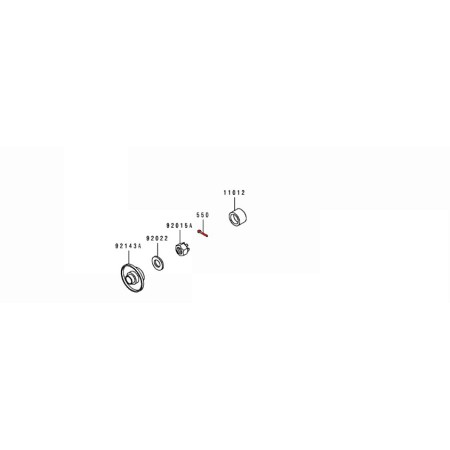 Roue - Goupille d'ecrou d'axe de roue AR - 4.0x35 00060-550-4035