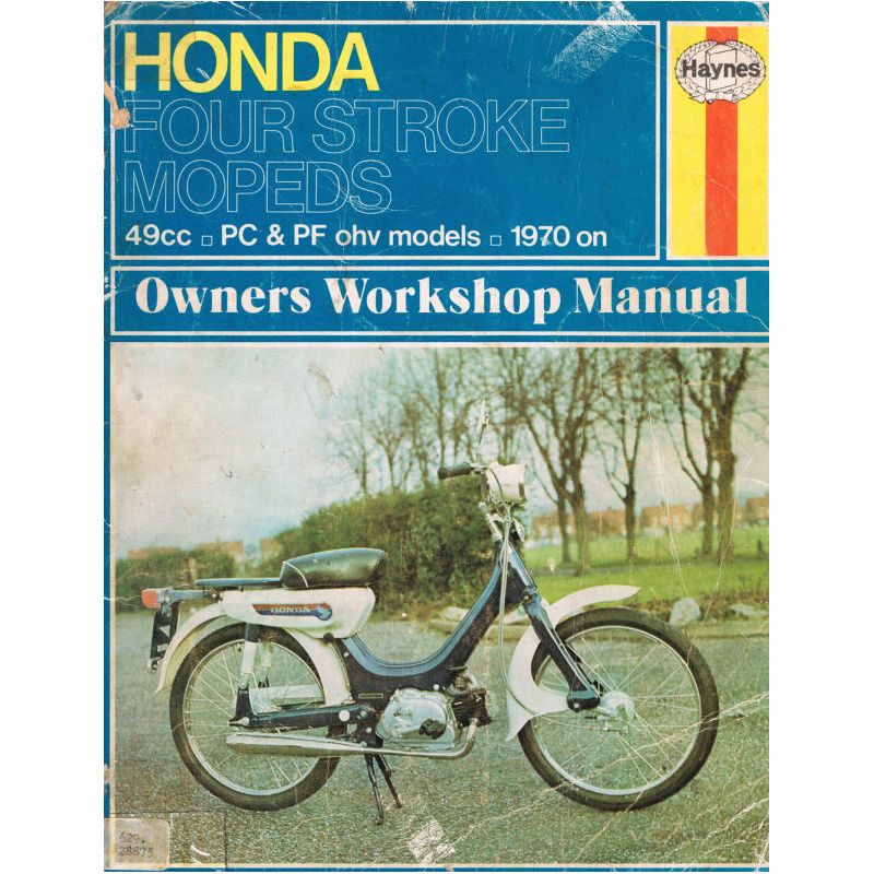 Service Moto Pieces|Manuel atelier - PC50 - Version PDF - Anglais|Version Informatique - PDF|1,00 €