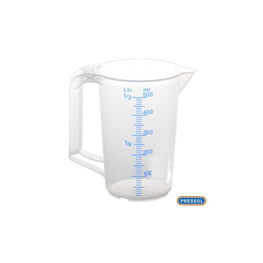 Verre, Pot, Gobelet doseur, gradué en plastique - 0.5 Litre 99901-1...