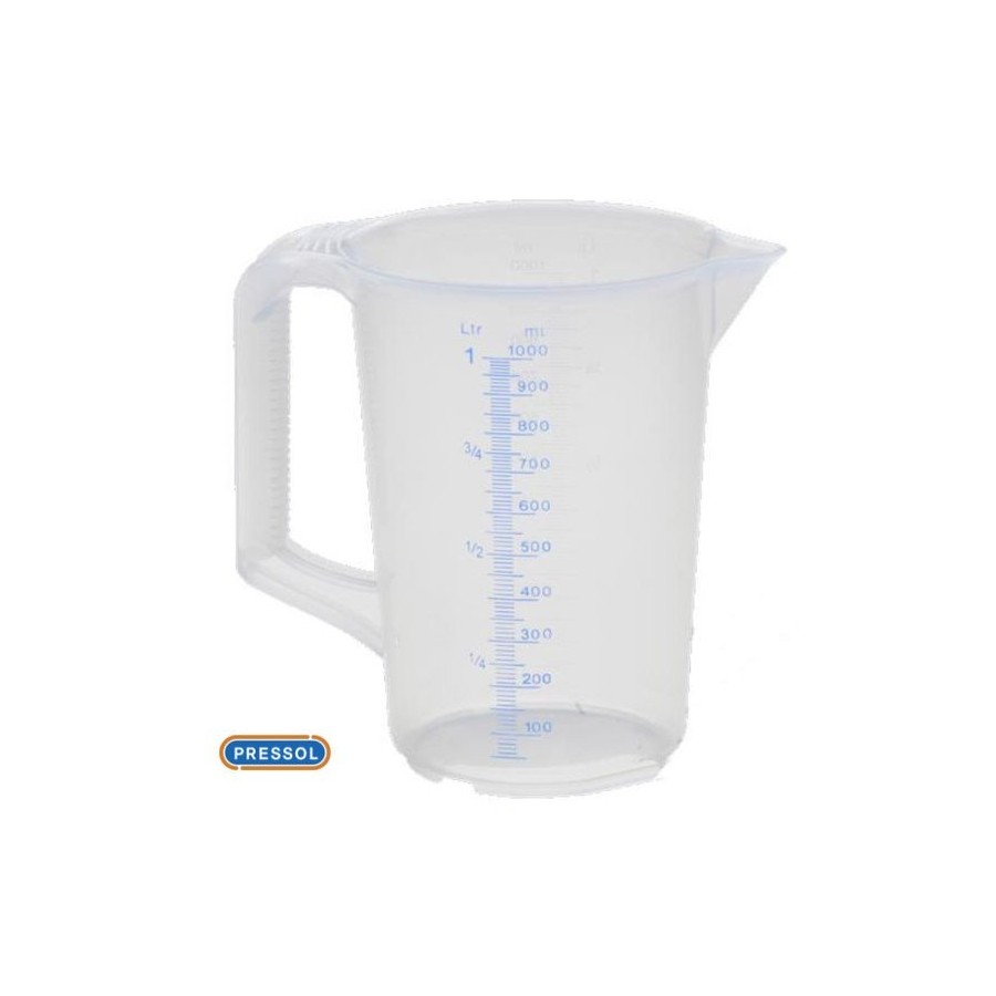 Verre, Pot, Gobelet doseur, gradué en plastique - 1 Litre 99901-100...