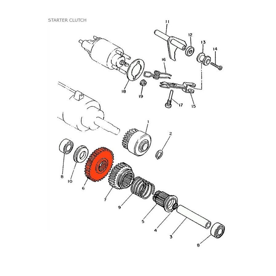 Poussoir - Outils démontage des pastilles - Soupape - Yamaha 20007-...