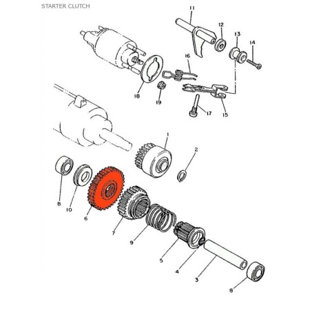 Poussoir - Outils démontage des pastilles - Soupape - Yamaha 20007-...