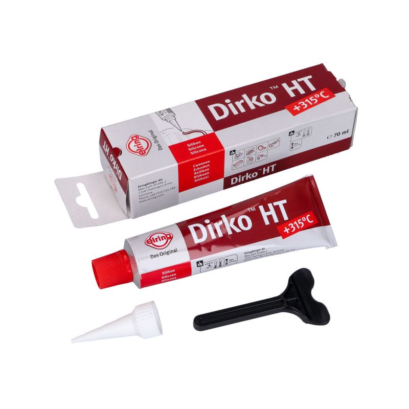 Pâte à joints Elring DIRKO rouge résistance -60°C à +315°C - Atelier &  Stand sur La Bécanerie