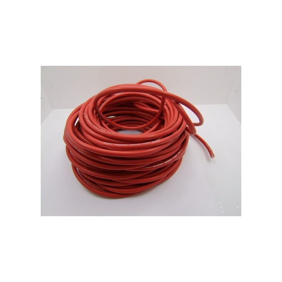 Bougie - cable PVC ø 7mm - Rouge - 1metre - fil de bougie 00050-347...