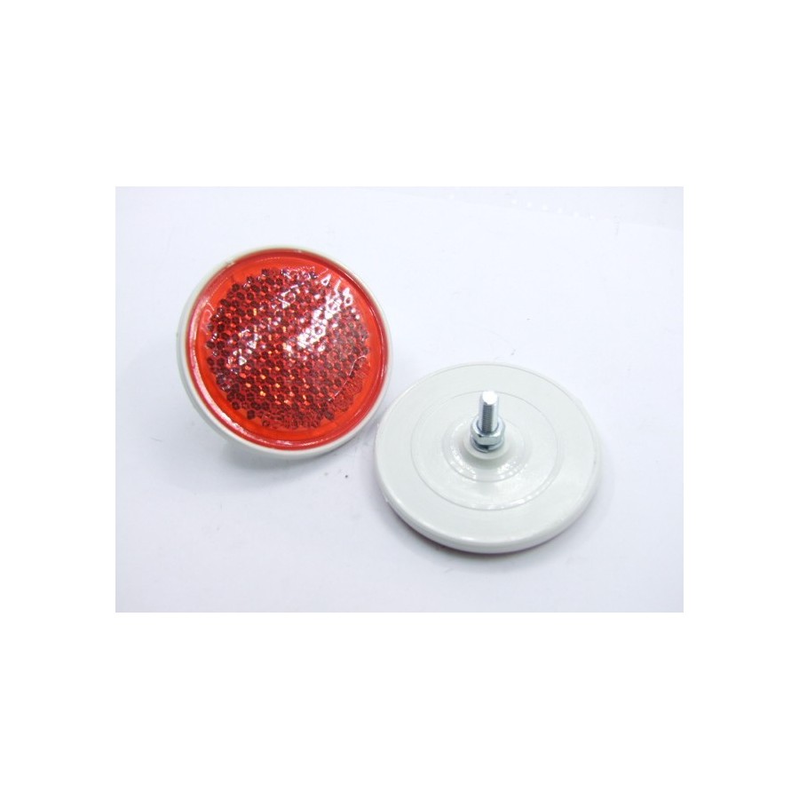 Reflecteur (x1) - Catadioptre Rouge/Blanc - ø 60mm x M5 a visser 00...