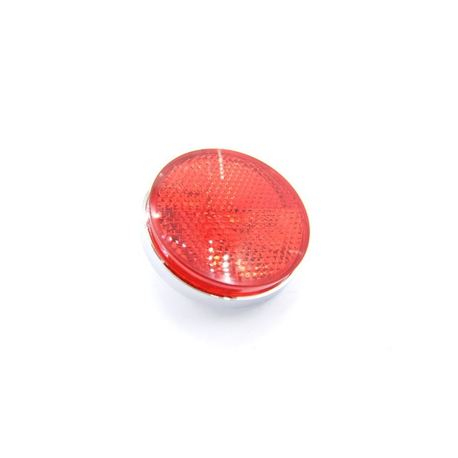 Reflecteur (x1) - Catadioptre Rouge/Chrome - ø60 x M5 a visser 0000...