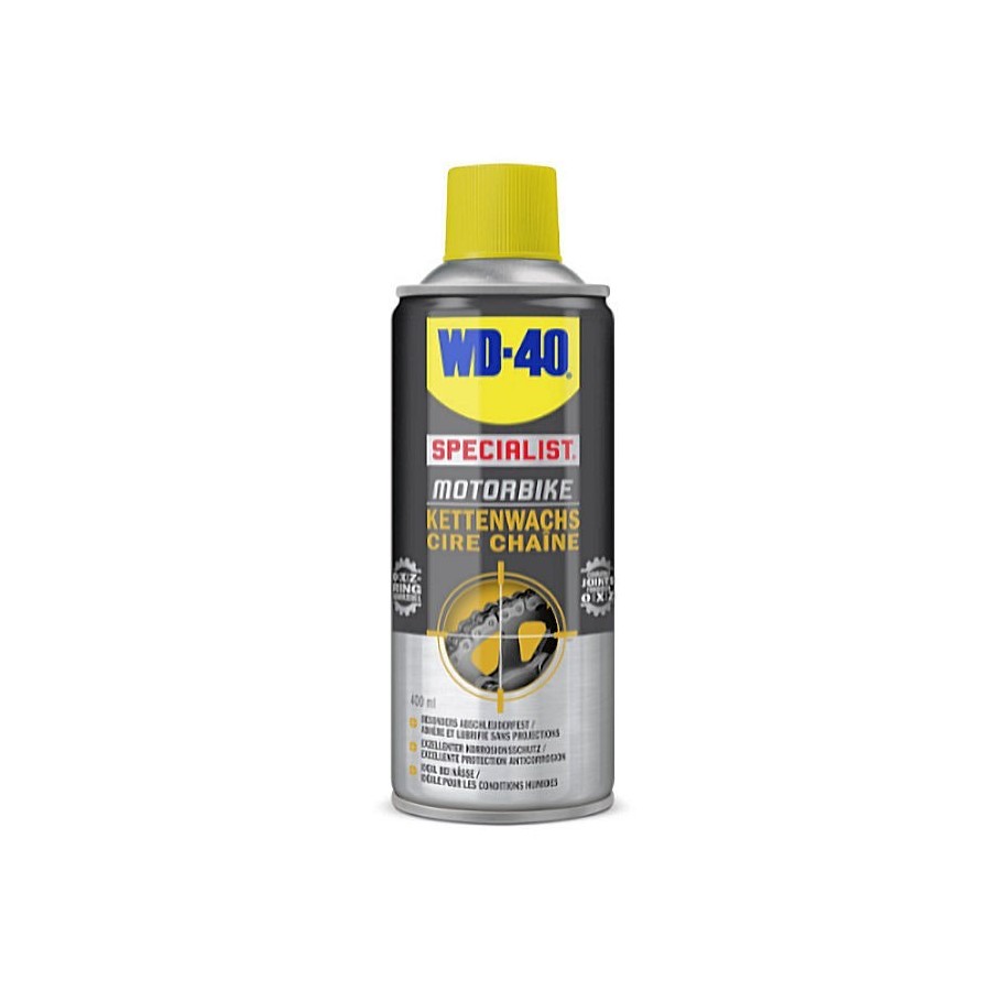 Kit Chaine - Cire de nettoyage, graissage pour chaine - WD40 - 400m...