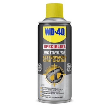 Kit Chaine - Cire de nettoyage, graissage pour chaine - WD40 - 400m...