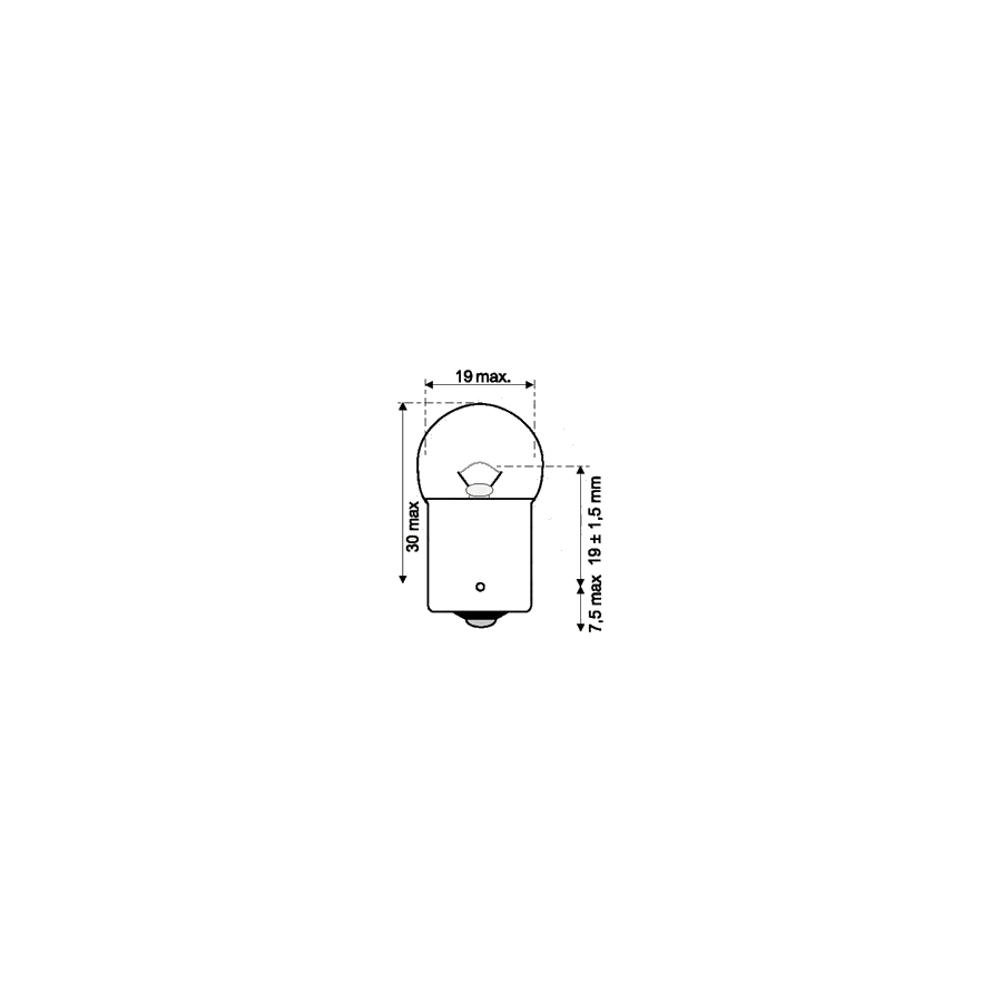 Ampoule - 6v - 10w - BA15S - "clignotant" 36200-035-200