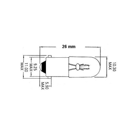 Ampoule - BA9S - 6v / 5w - (tableau de bord - .... - ... ) 36200-02...