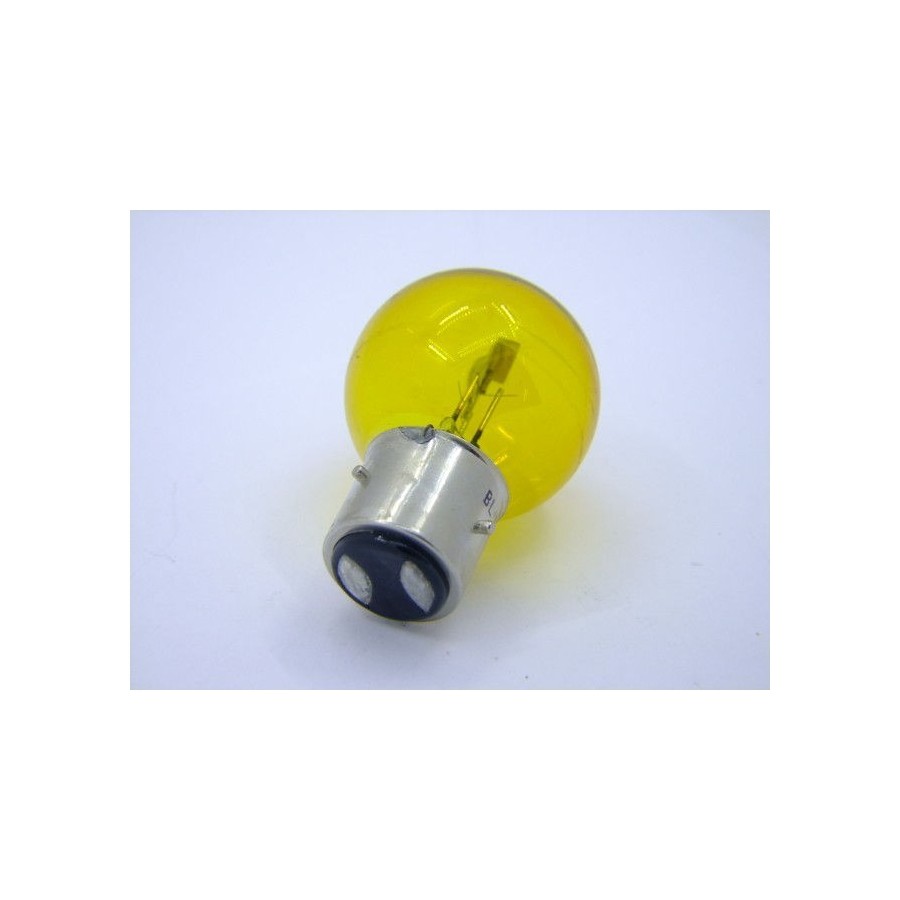 Ampoule - 6v - 35/35w - BA21D - Jaune - ( 3 ergots ) 36200-035-245