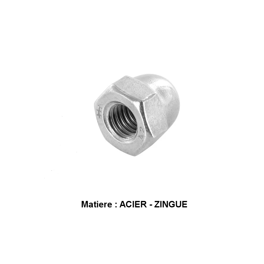 Ecrou - Hexa - borgne - Acier zingué - M16 x1.50 - (x1) 03028-16-150