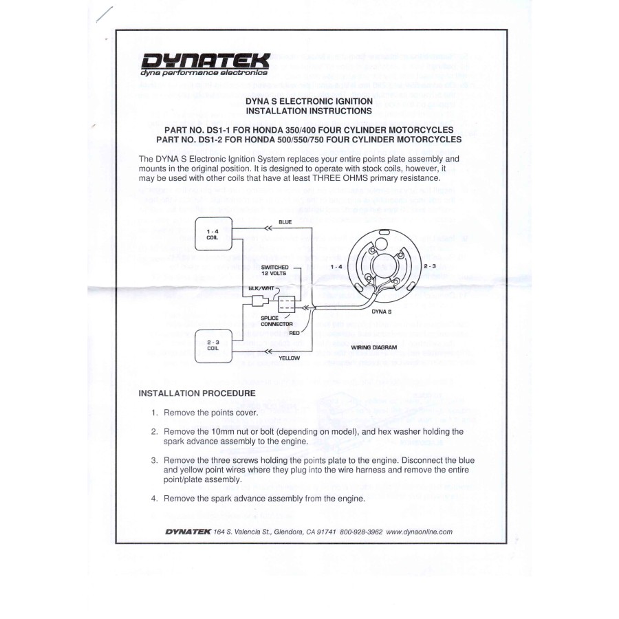 Allumage - electronique - Dynatek - DS1-2 - CB500 - CB550 - CB750 -...