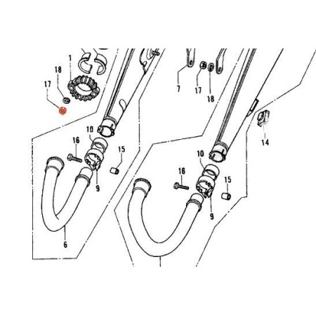 Ecrou - M8 - echappement / pontet ..... 94001-080-000