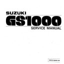 Manuel Atelier - Service Manual - Suzuki GS1000 - Version PDF en Anglais