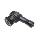 Valve de jante - ø 10 mm - coudée - Noire 00060-118-036