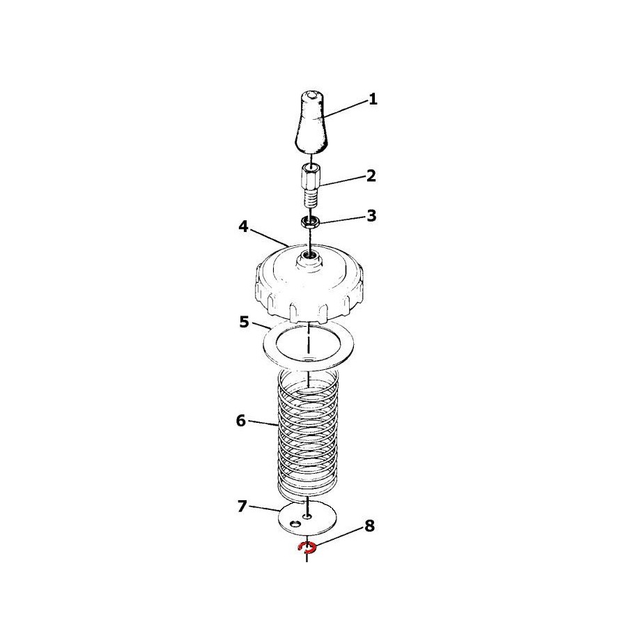 Carburateur - Circlips d’aiguille - VM28/132 - VM26/8637 01132-028-132