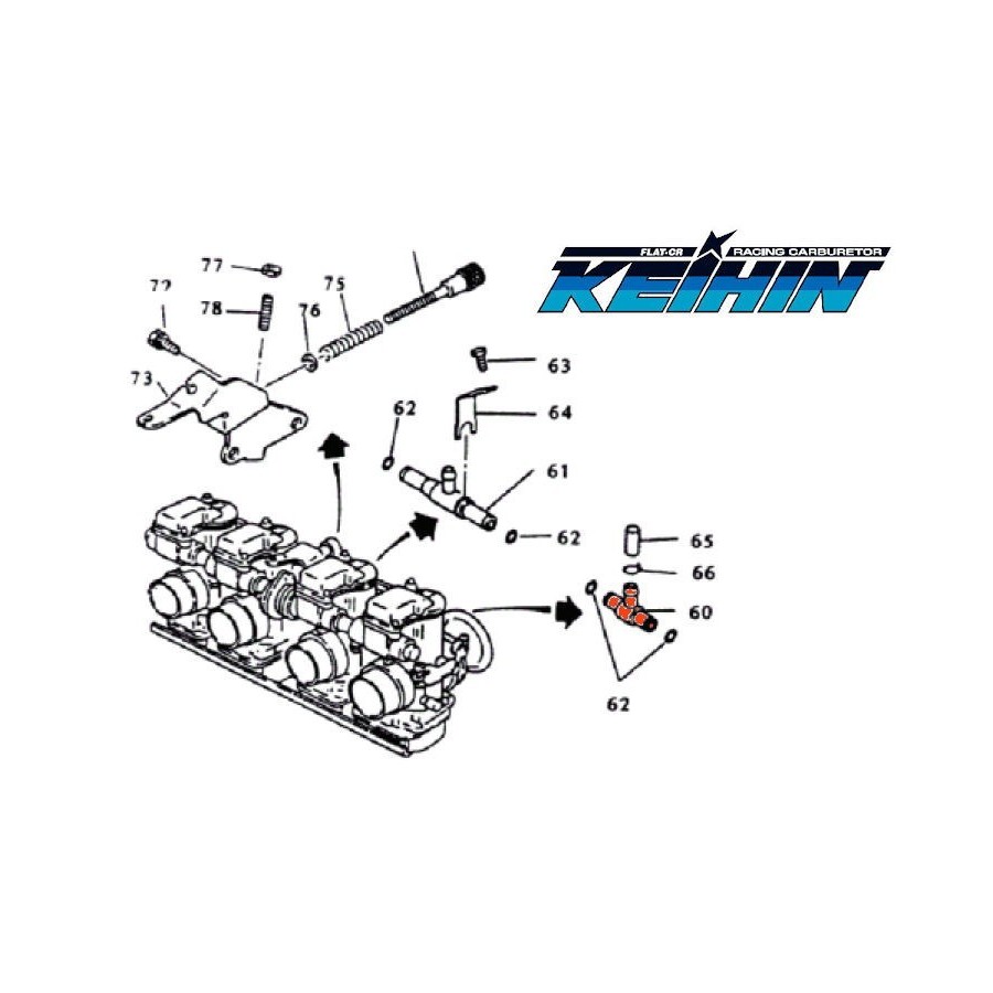 Carburateur - Té - Raccord de liaison lateral - 1077-804-70 01132-8...