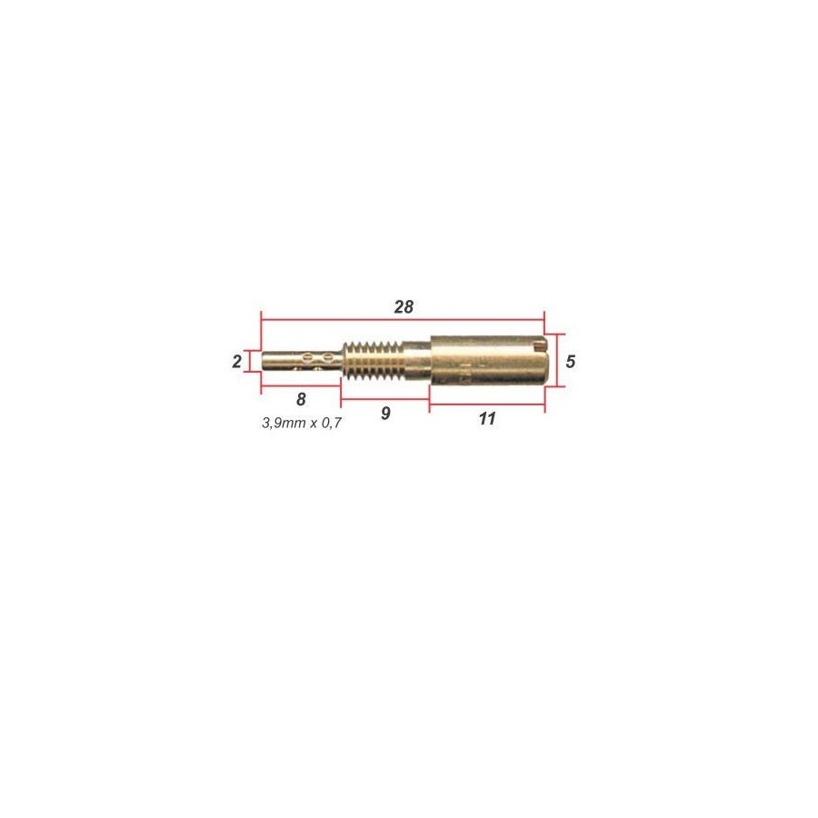 Gicleur - ø 0.175 - jet de gaz - VM28/486 01182-060-0175