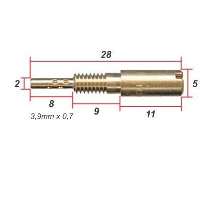 Gicleur - ø 0.175 - jet de gaz - VM28/486 01182-060-0175