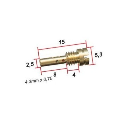 Gicleur de ralenti - ø 0.650 - Keihin N424-25 01182-050-065