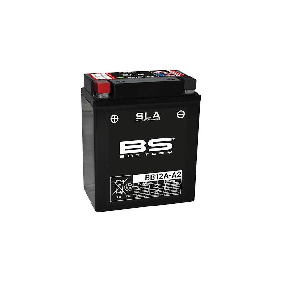 Batterie - 12v - GEL - BB12A-A - BS-batterie - 134x80x161mm 00907-0...