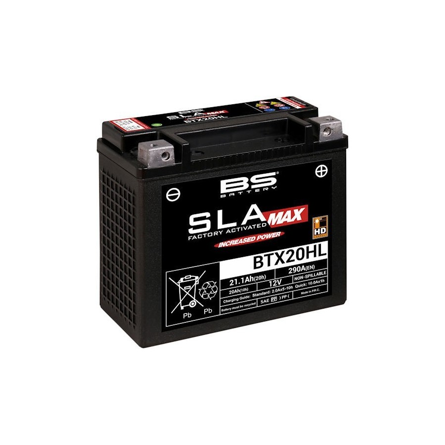 Batterie - GEL - BTX20HL - SLA - 12v - 290A 00907-070-642