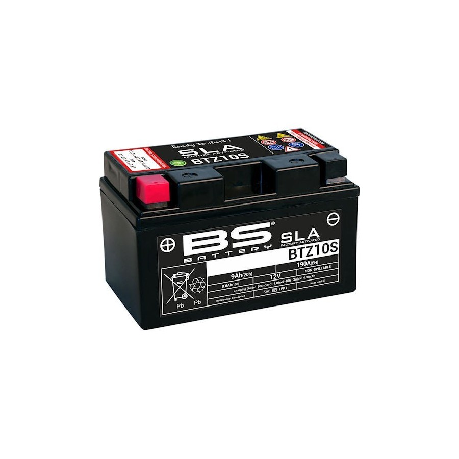 Batterie - 12v - Gel - BS - BTZ10S SLA 12V 190A -  00907-070-621