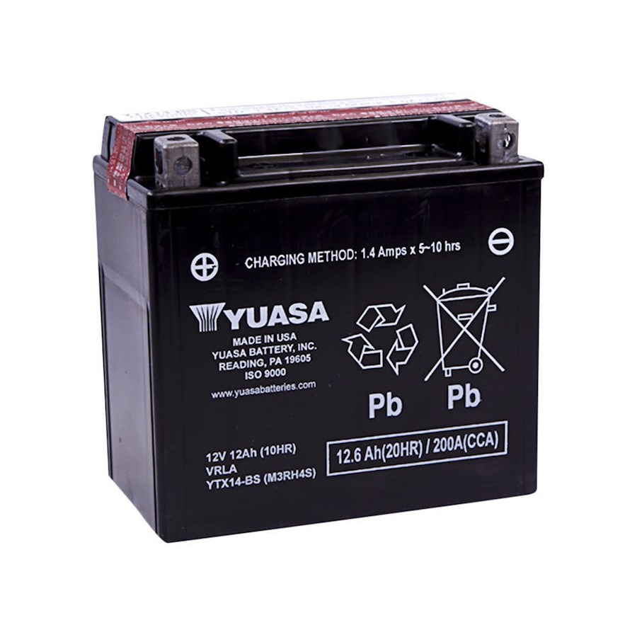 Batterie - 12v - Acide - YTX14-BS - Yuasa 00907-070-709