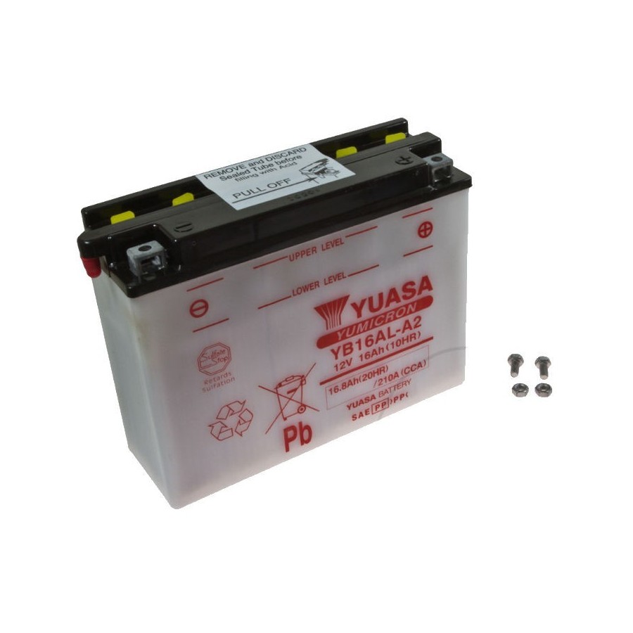 Batterie - 12V - Acide - YB16AL-A2 - Yuasa - 00907-070-084