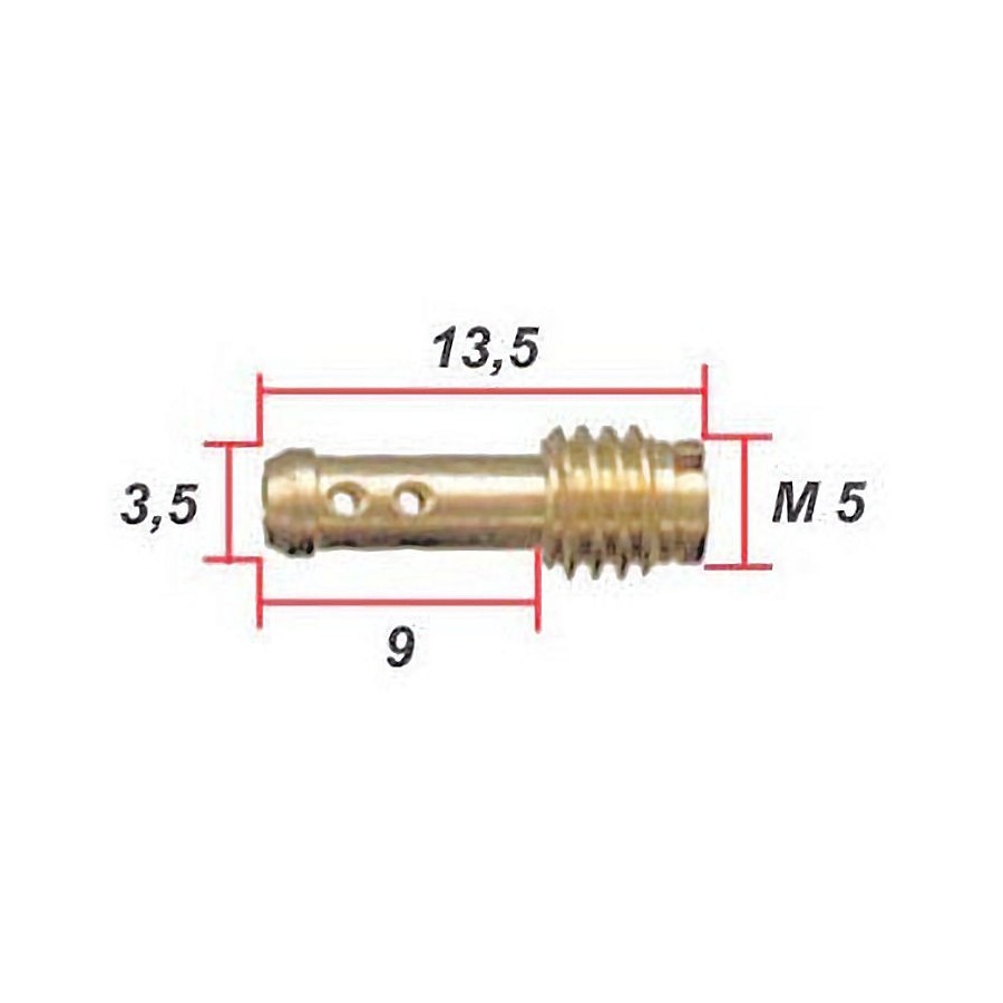 Gicleur - VM22/210 - Jet de Gaz - ø 0.475 01182-072-0475