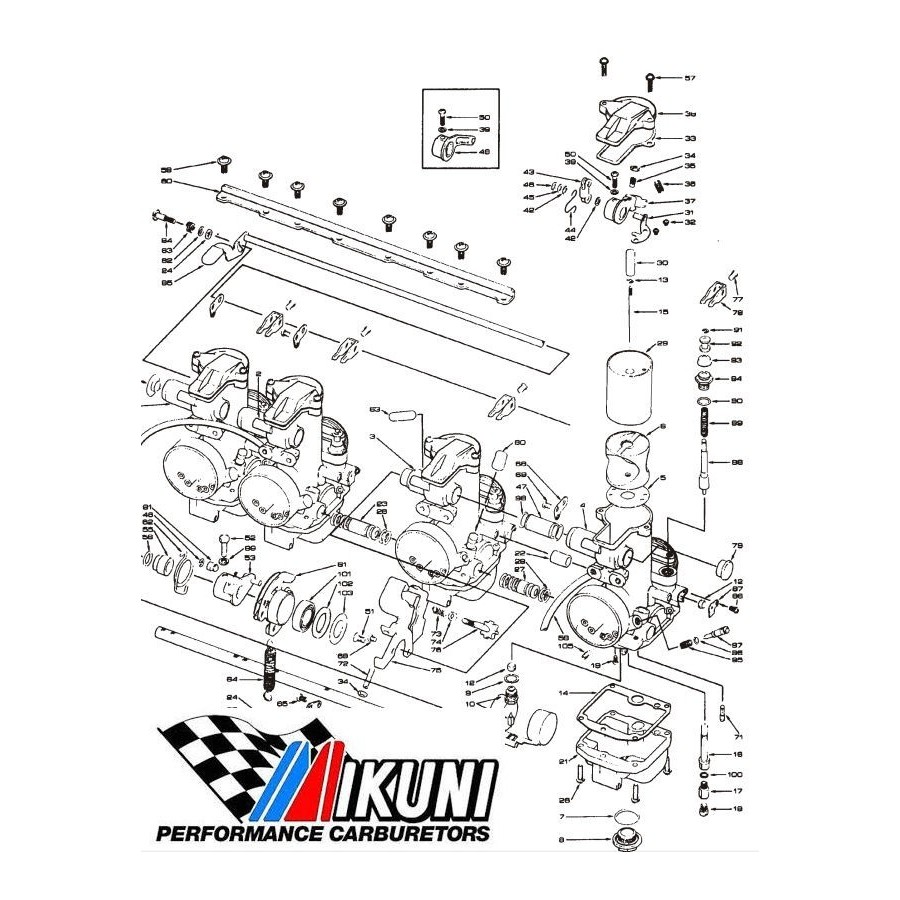 Mikuni - VM33 - Descritptif - Nomenclature - PartList VM33-des-001