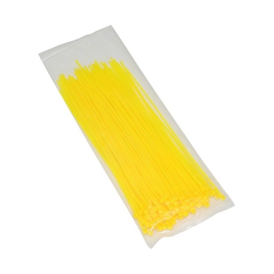 Serre Cable - Rilsan - Serflex - collier de serrage - Jaune Fluo - ...