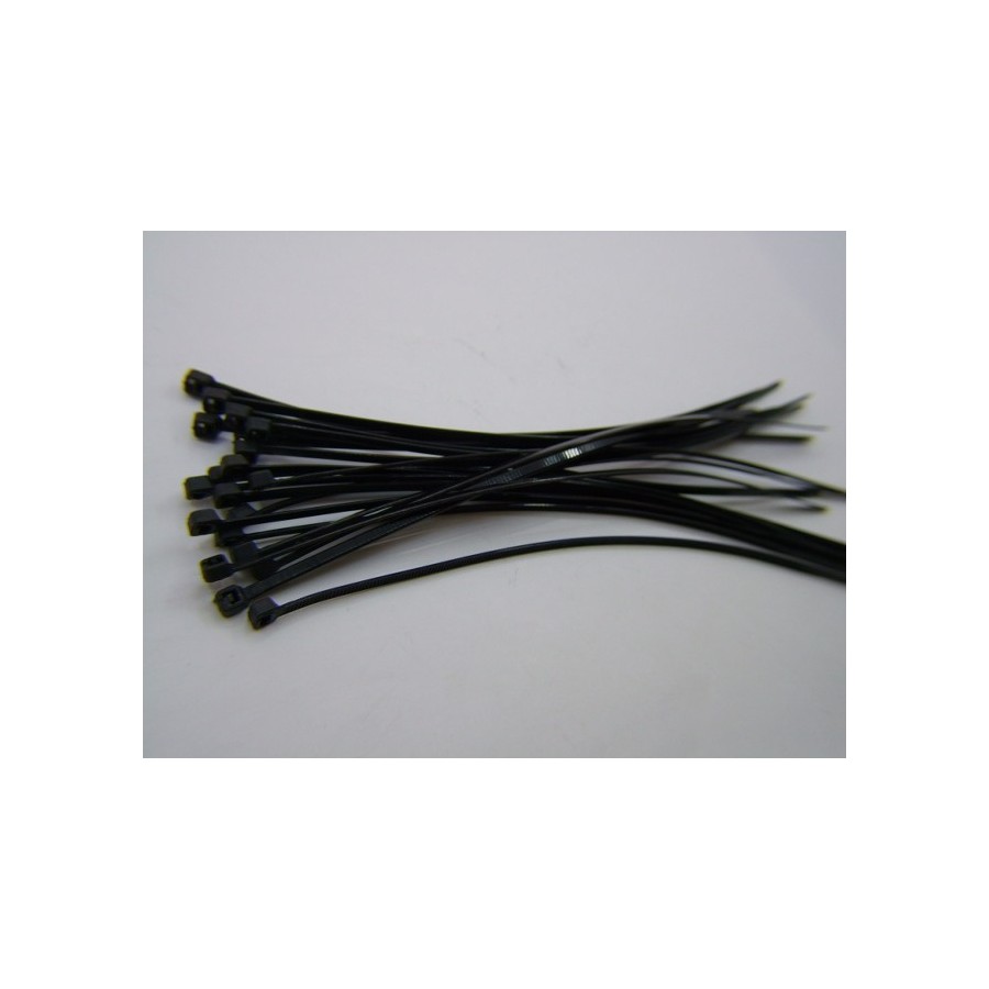 Serre Cable - Rilsan - Serflex - collier de serrage - Noir - 3.6x25...