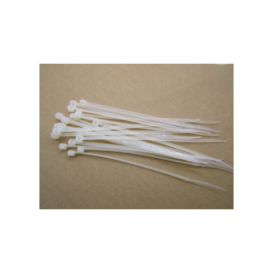 Serre Cable - Rilsan - Serflex - collier de serrage - Blanc - 3.5x1...