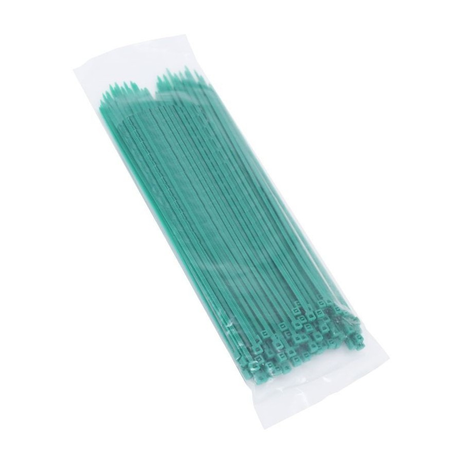 Serre Cable - Rilsan - Serflex - collier de serrage - Vert - 2.5x20...