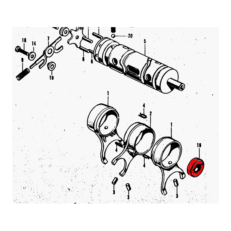 Service Moto Pieces|Selecteur - joint Spy - CB 125, 250, 350, 450K - 12x25x4.5mm|Cale Pied - Selecteur|4,08 €