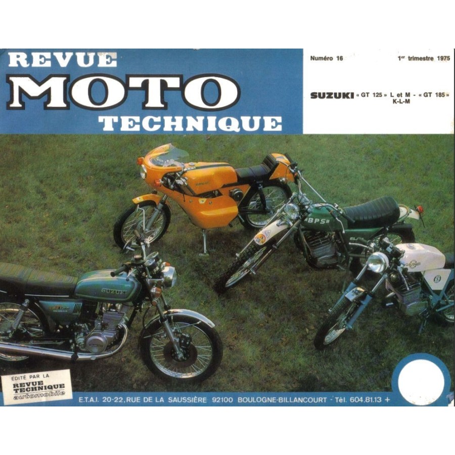 RTM - N° 16 - GT125 - GT185 - Version PDF- Revue technique 00RTM-S0...