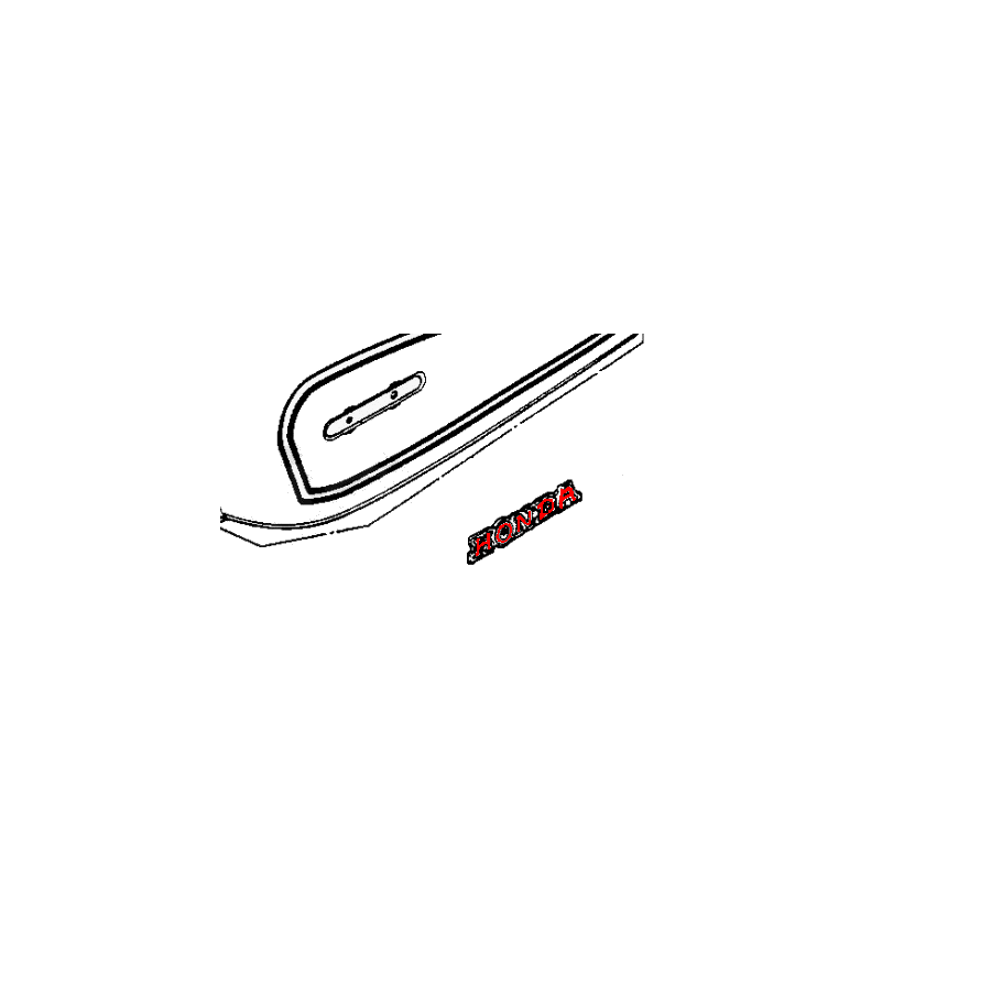 Reservoir - Logo Gauche - Honda 87122-369-000