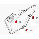 Cache Lateral - Joint caoutchouc de fixation - Silent-bloc - (x1) -...