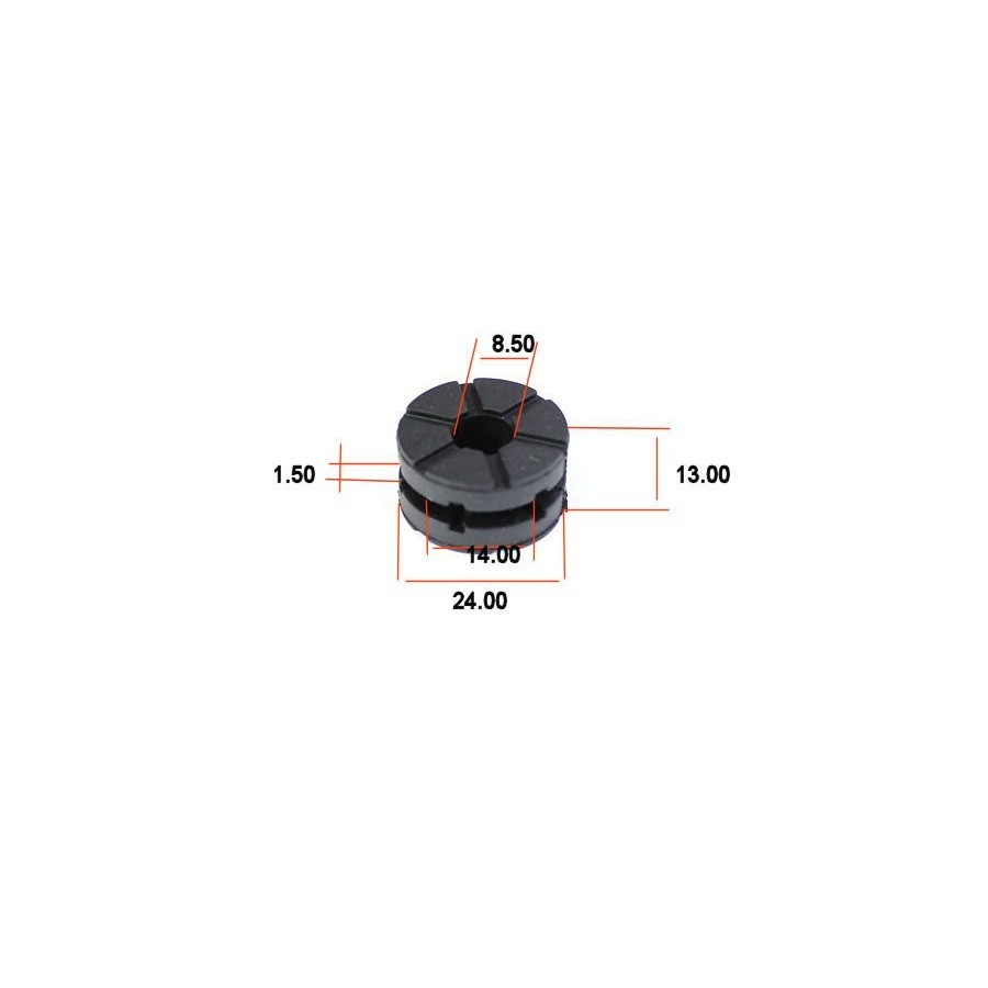 Silent-Bloc - rond - ø 8.50 x13.5 x21.5 - Ep : 3.00 17245-518-392