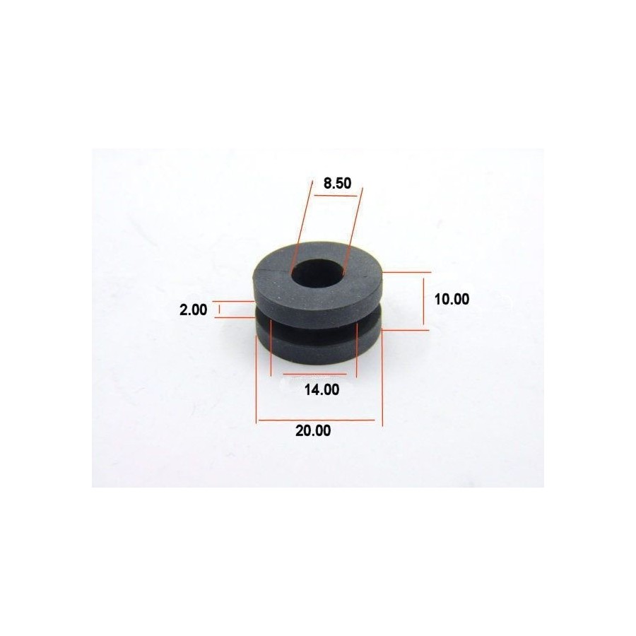 Silent-Bloc - rond - ø 8.50 x14 x20 - Ep : 2.00 17245-518-442