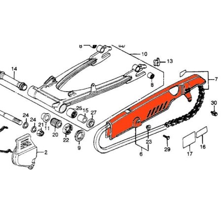 Transmission - Protection - carter de chaine 40510-422-000